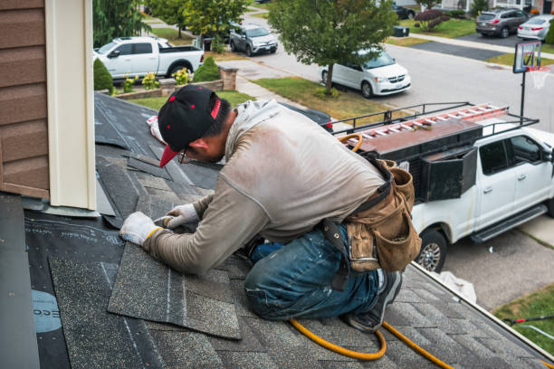 Professional Roof Installation technician working in Justice, IL